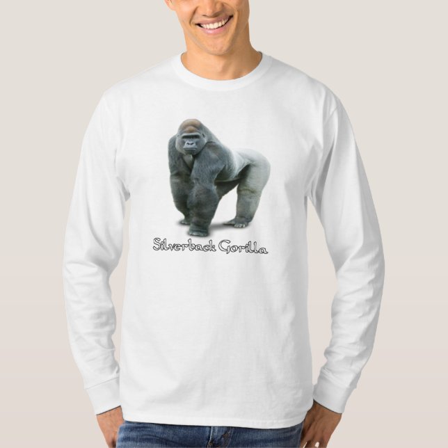Silverback Gorilla Long T - Shirt (Vorderseite)