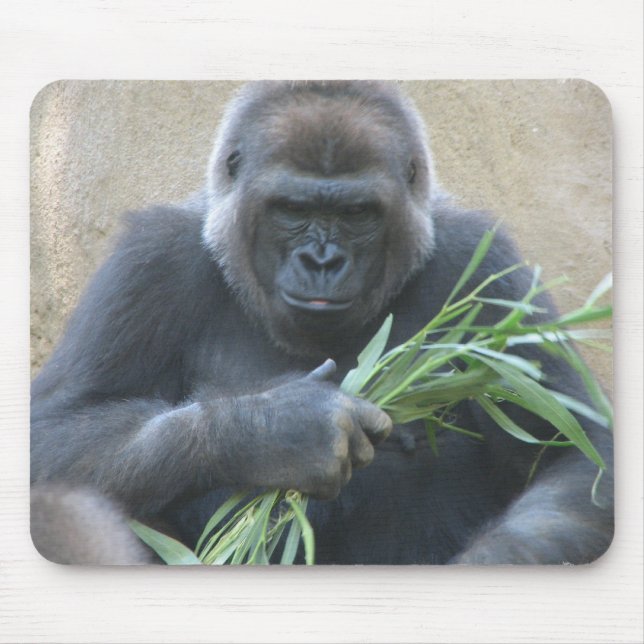 Silverback-Gorilla-Mausunterlage Mousepad (Vorne)