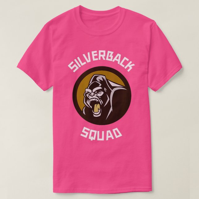 Silverback Gorilla Monkey Squad T-Shirt (Design vorne)