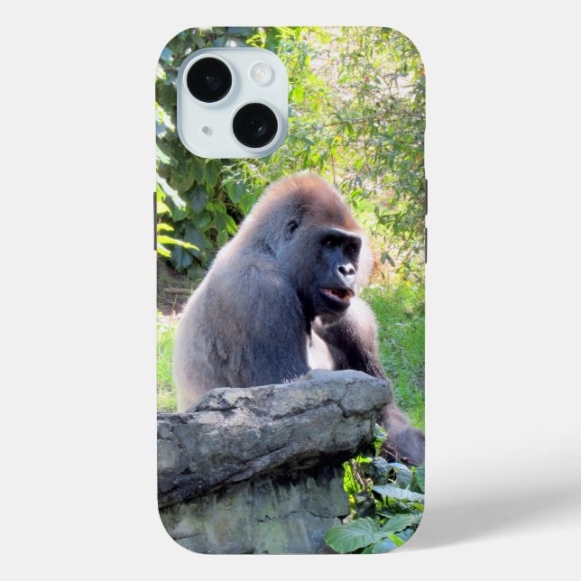 Silverback Gorilla Phone Case (Rückseite)