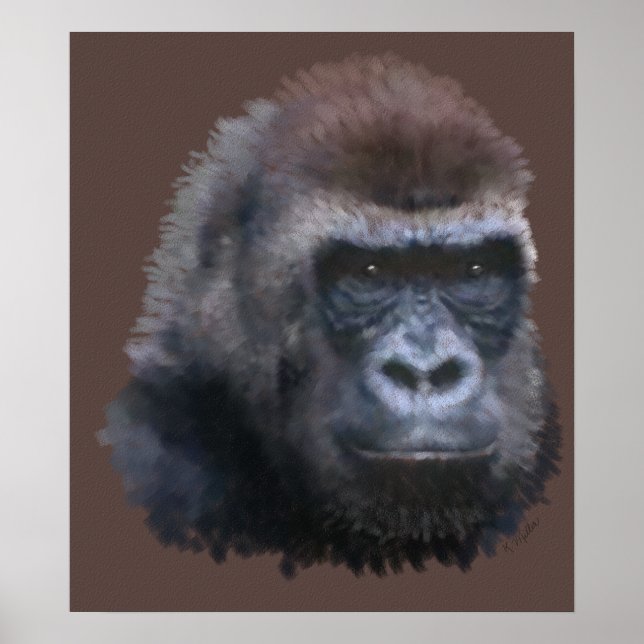 Silverback Gorilla Poster (Vorne)