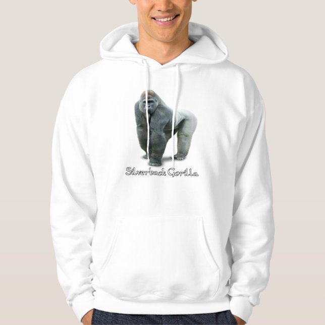 Silverback Gorilla Pullover Hoodie (Vorderseite)
