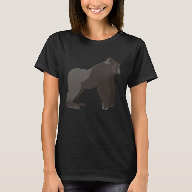 Silverback Gorilla Silver Back Primat Ape 2 T-Shirt (Vorderseite)
