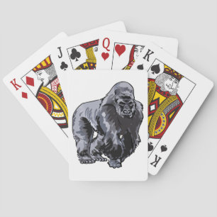 Silverback Gorilla Spielkarten