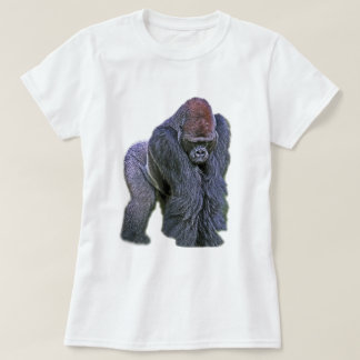 Silverback-Gorilla, Weiß-Rückseite (g2p2) T-Shirt