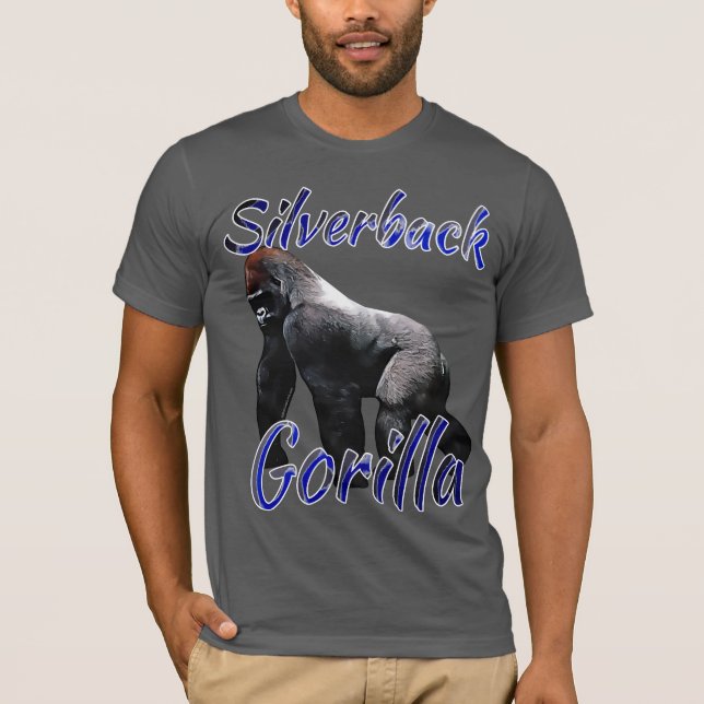 Silverback-Gorilla-Zoo-TierPrimat-T - Shirt (Vorderseite)