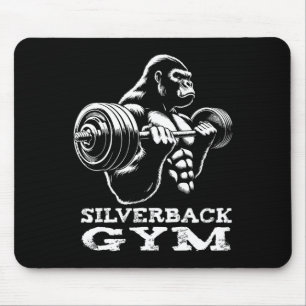 Silverback Gym Gorilla Weightlift Workout Fitne Mousepad