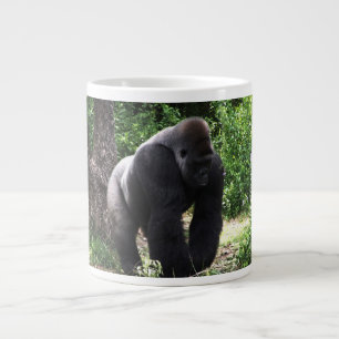 Silverback-männlicher Gorilla gehendes Jumbo-Tasse