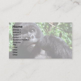 Silverbackmannesgorilla Visitenkarte