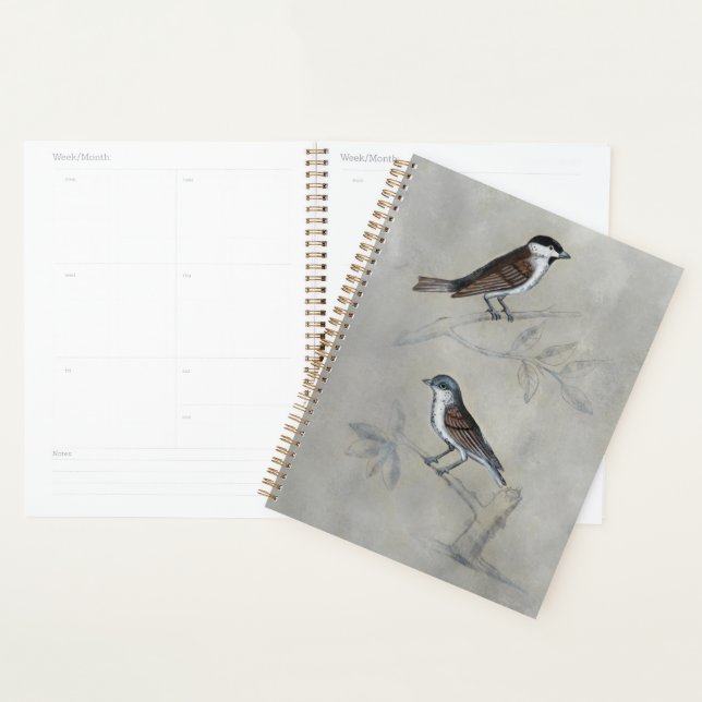 Silvered Aviary | Ein Paar Vögel Planer (Anzeige)