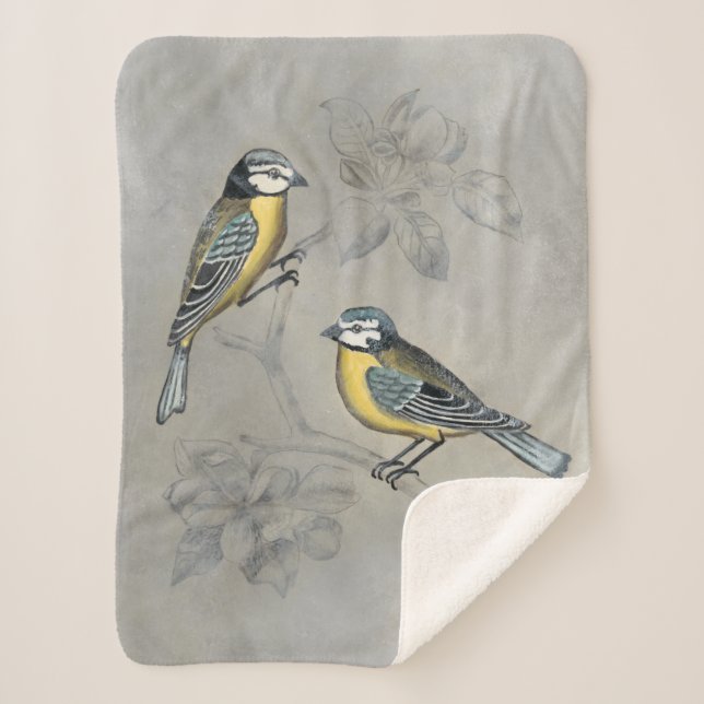 Silvered Aviary | Vogel Couple Sherpadecke (Vorderseite)