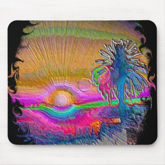 Silverlake Sunset 1 Negativ Mousepad (Vorne)