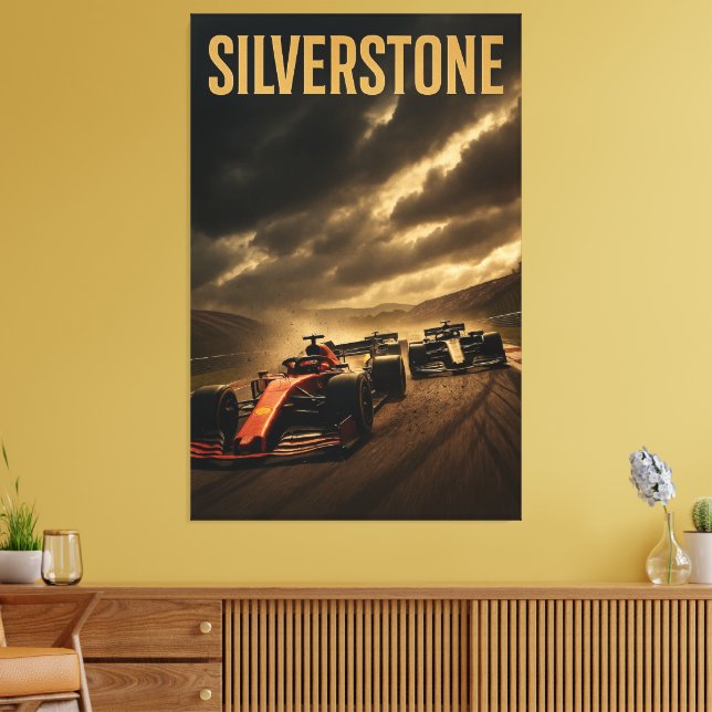 Silverstone Circuit British Grand Prix F1 MotoGP 2 Leinwanddruck (Insitu (Wohnzimmer))