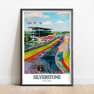 Silverstone Poster-Silverstone Druck - Silverstone Poster