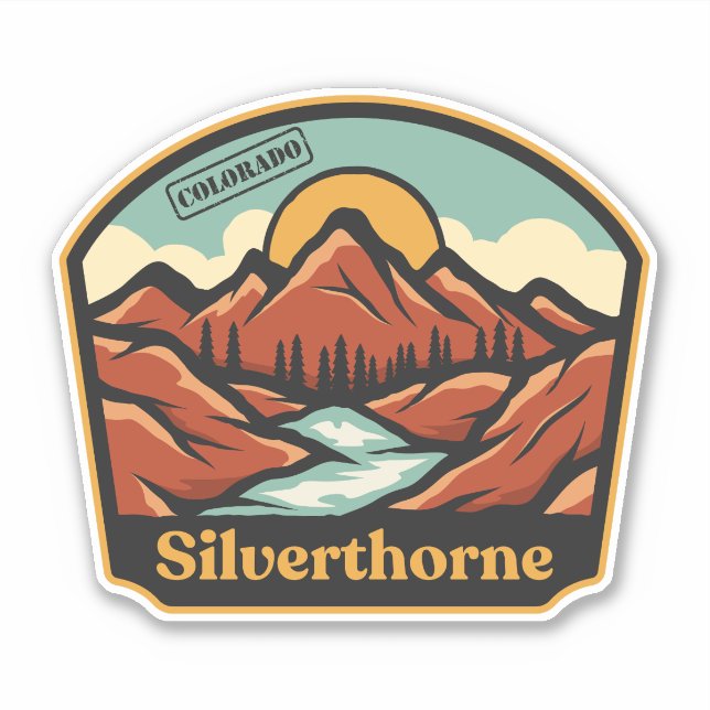 Silverthorne, Colorado-Aufkleber Aufkleber (Vorderseite)
