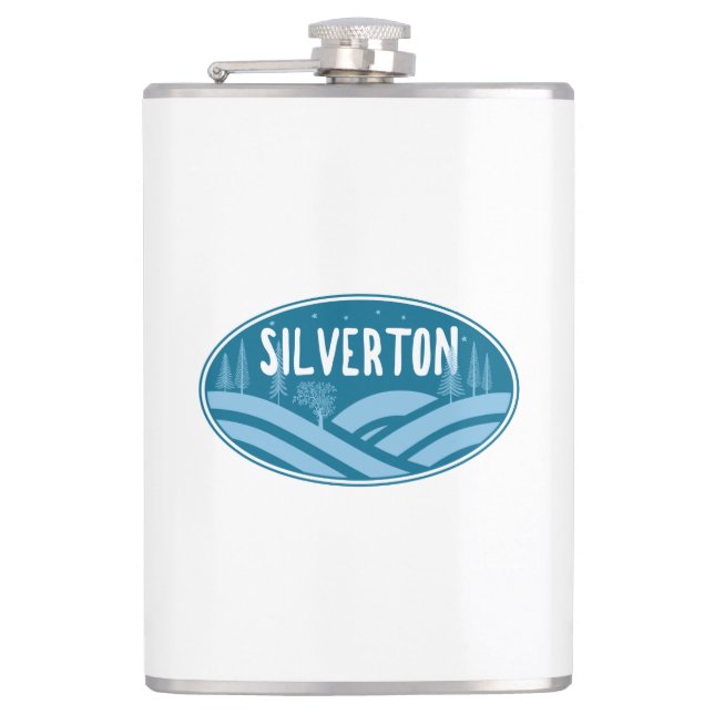 Silverton Colorado Außenbereich Flachmann (Vorderseite)