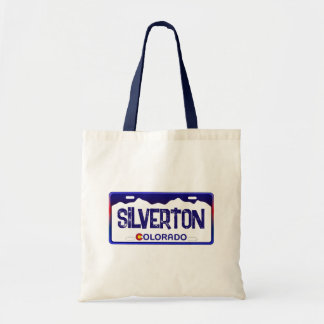 Silverton Colorado Blauer Nummernschild Tasche