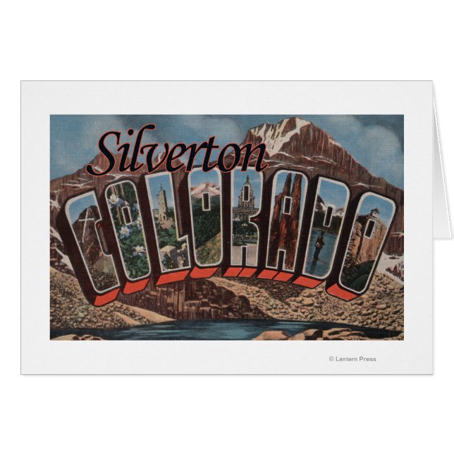Silverton, Colorado - Große Buchstabenszenen (Vorderseite (Horizontal))
