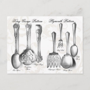 Silverware Postkarte
