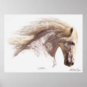 SILVERWIND (Aquarell) Art Poster