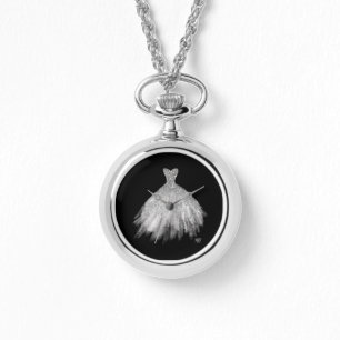 *~* Silvery Glittler Wedding Gown Armbanduhr