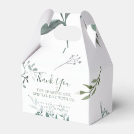Silvery Green Eucalyptus Wedding Geschenkschachtel