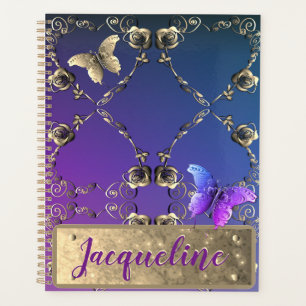 Silvery-Rose mit/Name Planer