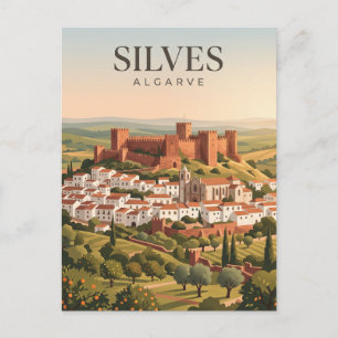 Silves-Burg Portugal Postkarte