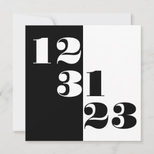 Silvester 2023 123123 B&W Platz Einladung