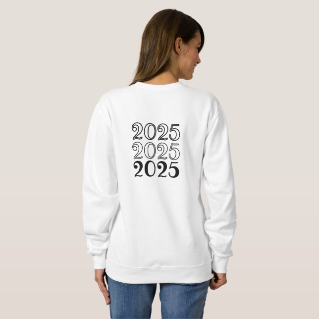 Silvester 2025 Sweatshirt - 2025 ist mein Jahr (Schwarz voll)