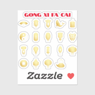 Silvester 5 Gold Aufkleber