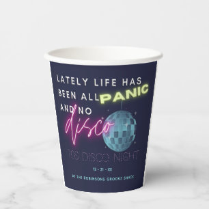 Silvester 70er Party Paper Cups Pappbecher