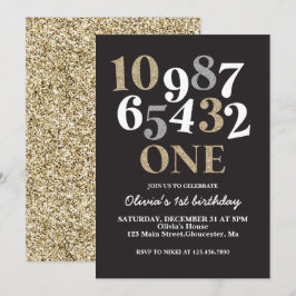 Silvester Countdown Erster Geburtstag Einladung