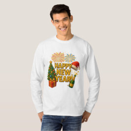 Silvester-Feier-Sticker  T-Shirt