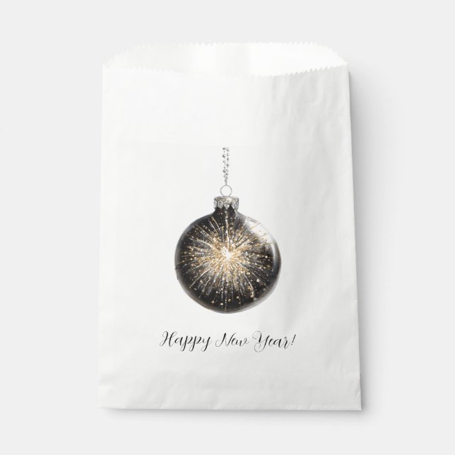 Silvester-Feuerwerkskugel Geschenktütchen (Vorderseite)