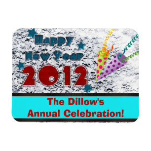 SILVESTER GASTGESCHENK MAGNETS-VORLAGE MAGNET