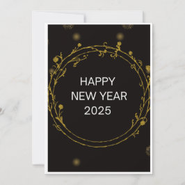 SILVESTER GIFT Golden Holiday Card Feiertagskarte