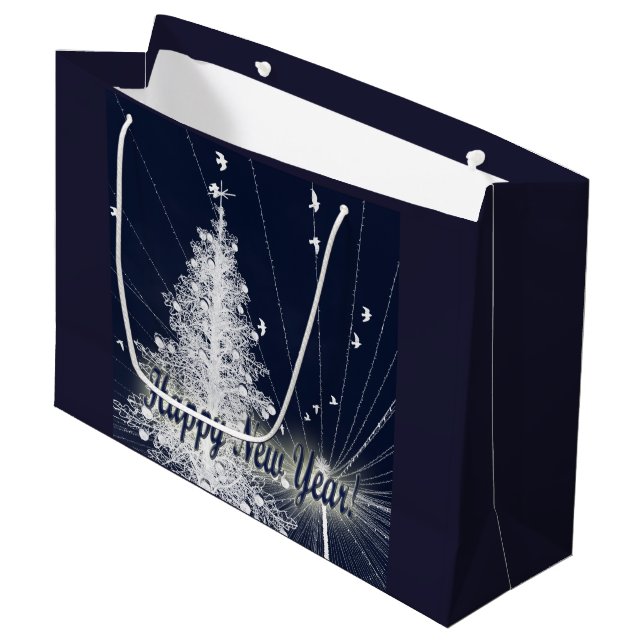 Silvester Große Geschenktüte (Vorderseite Schrägansicht)