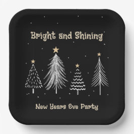 Silvester-, Helle- und Shinty-Party Pappteller