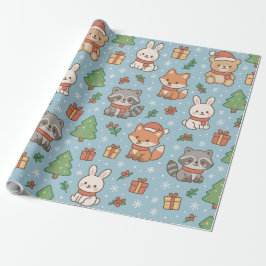 Silvester im Wald Geschenkpapier