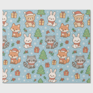 Silvester im Wald Geschenkpapier