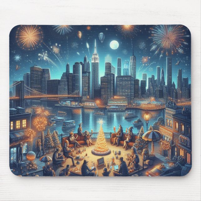 Silvester in New York City Mousepad (Vorne)