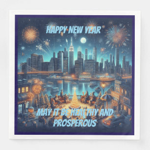 Silvester in New York City Serviette