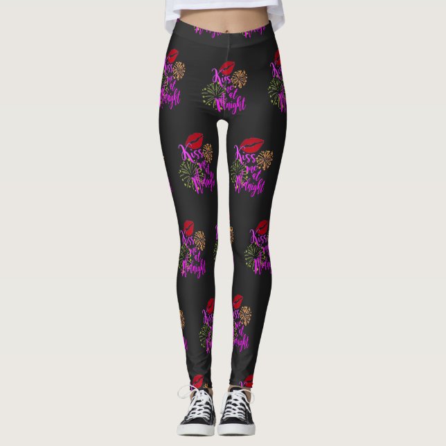 Silvester Küss mir Leggings (Vorderseite)