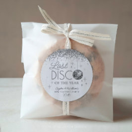 Silvester letzte Diskothek des Jahres Party Runder Aufkleber