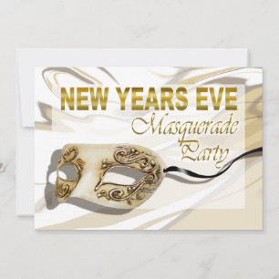 Silvester Masquerade Party Einladung