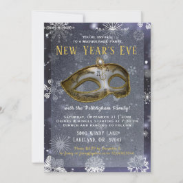 Silvester Masquerade Party laden ein Einladung