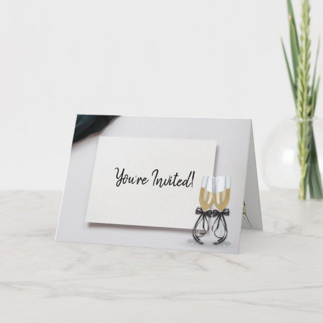 Silvester Party Einladung (Vorderseite)