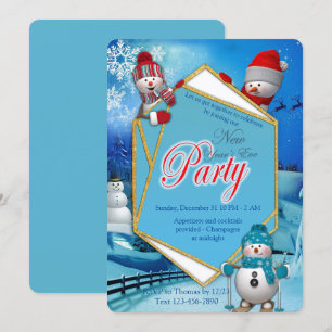 Silvester-Party Einladung