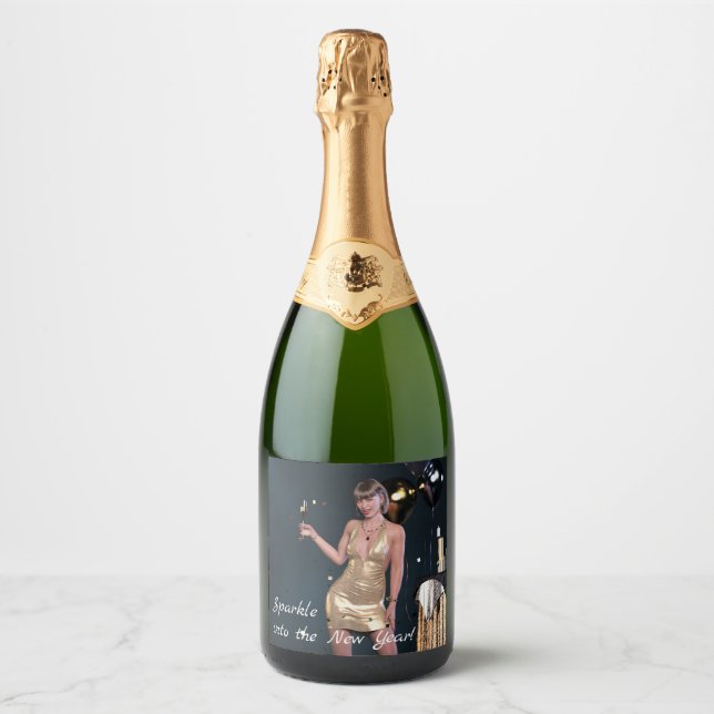 Silvester Party Girl in Sequel Dress (Vorderseite)